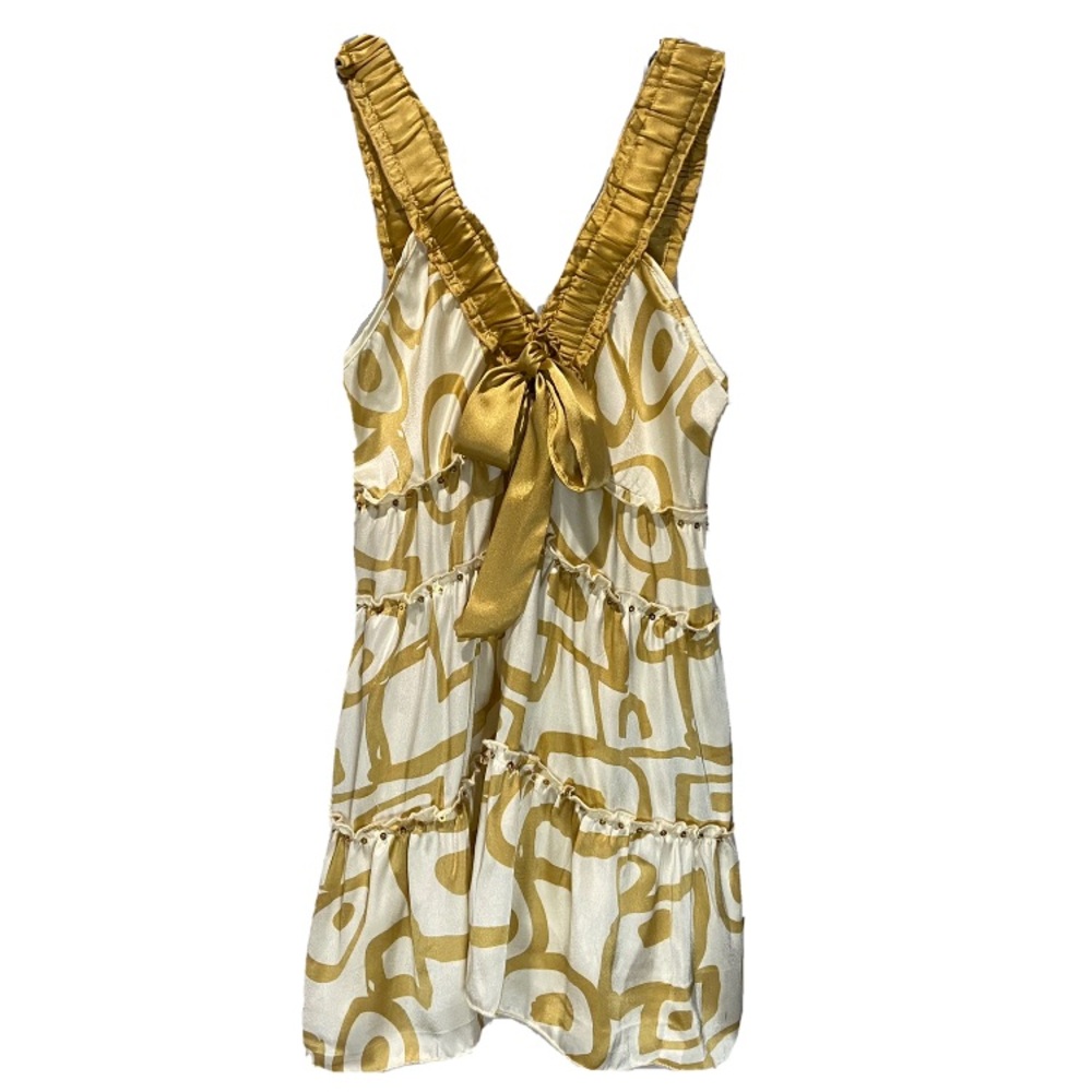 🔴 5/$20, Gold Satin Tank Top